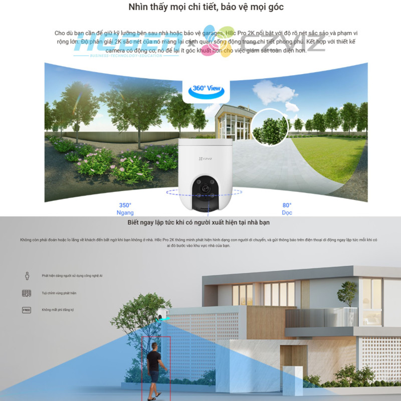 Camera Wifi EZVIZ H8C PRO (3.0MP/2K)
