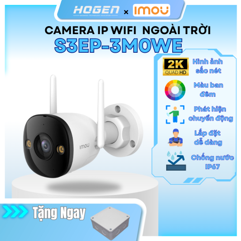 Camera Wifi ngoài trời Full Color iMOU IPC-S3EP-3M0WE (Bullet 3 3MP)