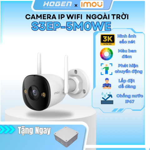Camera Wifi ngoài trời Full Color iMOU IPC-S3EP-5M0WE (Bullet 3 5MP)