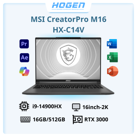 MSI CreatorPro M16 HX-C14V(i9-14900HX/16 inch 2k-240Hz/ RTX 3000 )