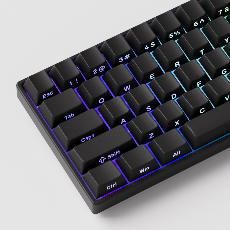 Bàn phím cơ MonsGeek FUN60 Pro SP Black Akko Glare Magnetic Switches – 1 chế độ kết nối có dây